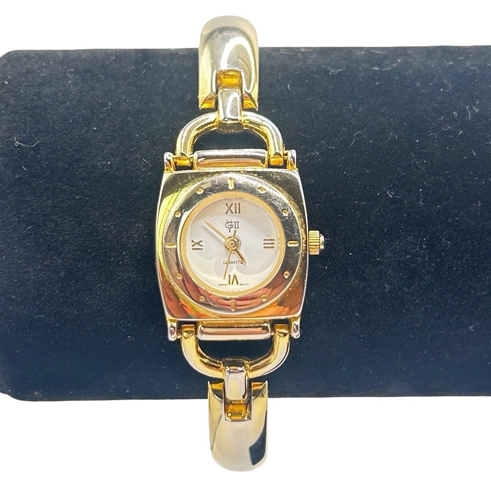 Fada Industries Gold Tone Women's Watch 1554QB Japan Movt Roman Numerals
